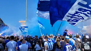 Hertha BSC Treffpunkt, Marsch, Blocksturm und Stimmung gegen Werder Bremen! | Beste Fans der 2. Liga