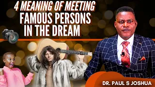 4 Dream Meaning Of Meeting Famous Person[s] + Family Progress Prayers | Live with Paul S.Joshua