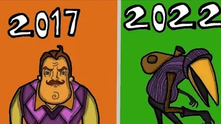 Hello neighbor evolution (2017/2022)