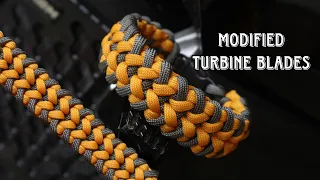 HOW TO MAKE THE MODIFIED TURBINE BLADES PARACORD BRACELET, EASY PARACORD TUTORIAL. DIY