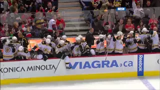 Bruins come back from down 3-1 in the last 1:28, win 4-3 in OT 10/24/09 HD