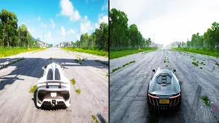 Speed  Test  Mercedes  AMG  ONE  VS  Lamborghini  Centenario  770-4  Forza  Horizon  5  4k   60FPS