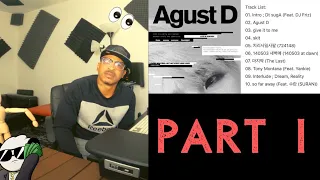 💯💯AGUST D (SUGA of BTS) - MixTape) - KITO ABASHI REACTION Pt 1🔥