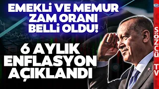 SON DAKİKA 6 Aylık Enflasyon Oranı Açıklandı! İşte Emekli ve Memurun Alacağı Zam Oranı