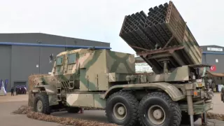 AAD 2016: Samil 100 mounted Bateleur multiple rocket launcher