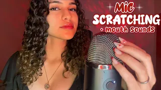 ASMR | ARRANHANDO O MICROFONE COM SONS DE BOCA E TOQUES NA TELA - unhas intensas te arrepiando 💤