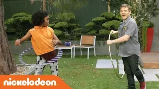 Riele & Sean Answer REAL Fan Questions While Hula Hooping 😊 | Henry Danger | Henry Danger