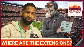 What is the hold up on extensions for Kevin Stefanski & Andrew Berry with the Cleveland Browns?