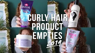 PRODUCT EMPTIES: CURLY HAIR PRODUCTS 2019