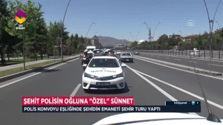 Şehit Polisin Oğluna Özel Sünnet Konvoyu