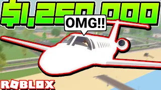 FLYING A $1.2 MILLION JET PLANE in ROBLOX! (Vehicle Legends Update)