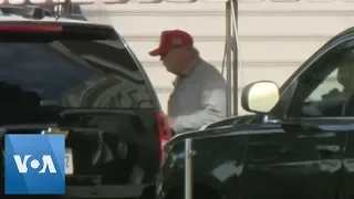 Donald Trump Leaves White House for Trump Golf Club