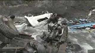 Страшная автомобильная катастрофа на юго-западе Перу