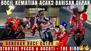 BONGKAR RACE QATAR💥 SPEED MARQUEZ GILA 🔥 INI STRATEGI PECCO BIKIN MARTIN TURUN TAHTA😱ACOSTA...