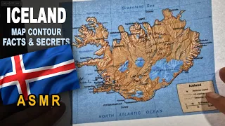 ASMR: Map of ICELAND contour tracing with facts  Main CITIES less known facts  ASMR maps and facts