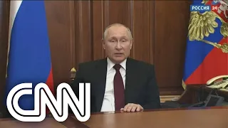 Em discurso, Putin classifica Ucrânia como "marionete dos EUA" | CNN 360º