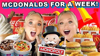 WE ATE MCDONALD'S EVERYDAY FOR A WEEK TO WIN A CAR & $10,000!!!