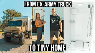 IT'S FINALLY COMPLETED! 240v Fridge & Wall Cladding - DIY Expedition Truck/Caravan #26