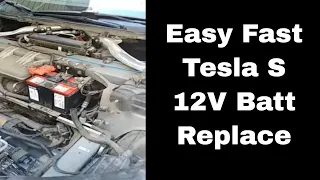 Changing 12 Volt Battery Tesla Model S