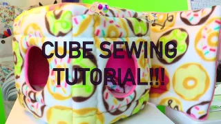 Foam Cube with Removable Pads Sewing Tutorial!