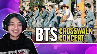 BTS Performs a Concert in the Crosswalk - Reaction