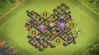 Undefeated Town Hall 7 (TH7) Trophy + Farming Base !! [ Best TH7 Defense 2017 ] - Clash Of Clans
