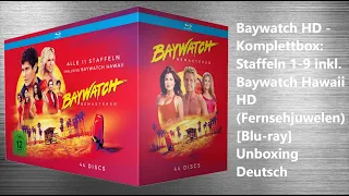 Baywatch HD Komplettbox: Staffeln 1-9 inkl. Baywatch Hawaii HD [Blu-ray] Unboxing German