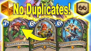 My No Duplicates Hunter Is Actually Pretty Good! So Much Fun At Titans Mini-Set | Hearthstone