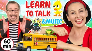 Wheels On the Bus and More | Learn to Talk | Kids Music | Lah-Lah