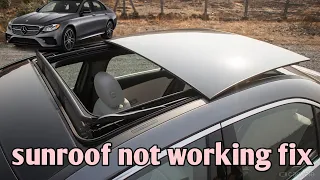 W212 Mercedes Benz E200 Sunroof not working Manually Close | Stuck Sunroof