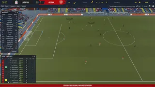 FM20 with Match Engine/Physics mod. Liverpool vs Arsenal in UEFA Super Cup