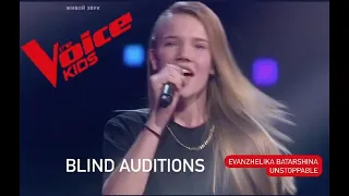 The Voice Kids - Evanzhelika Batarshina. UNSTOPPABLE - Blind Auditions - Голос.Дети 9 (Russia 2022)