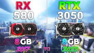 RX 580 vs RTX 3050 - Test in 10 Games