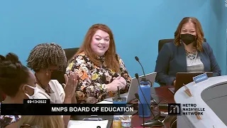 09/13/22 MNPS Board of Education