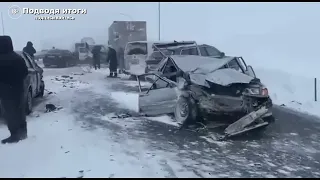 В массовом ДТП в Башкирии пострадали пять человек. Публикуем жуткие эксклюзивные кадры.