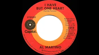 1972 Al Martino - I Have But One Heart (stereo 45)