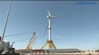 Port-de-Bouc : "Une des plus puissantes éoliennes marines au monde"