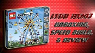 Lego Ferris Wheel 10247 *Unboxing, Speed Build, and Review*