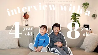 INTERVIEW WITH MY 4 & 8 YEAR OLD | Mel Datugan