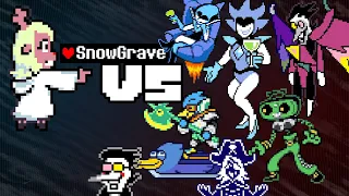 Noelle uses Snowgrave VS ALL Bosses (No Test Room) [Deltarune chapter 2]