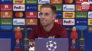 Henderson on SCORING his FIRST Champions League goal since 2014!