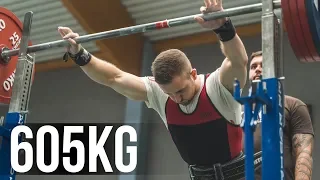 605KG bei 74kg Körpergewicht! | Deutsche Meisterschaft im Powerlifting