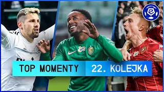 WSZYSTKIE GOLE 22. KOLEJKI | TOP MOMENTY | SKRÓTY | Ekstraklasa | 2022/23