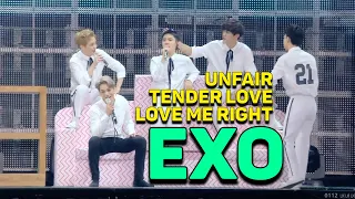 EXO(엑소)- Unfair + TENDER LOVE + Love Me Right REACTION