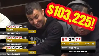 Ryan Feldman Plays Insane 1,032 Big Blind Pot Limit Omaha Cash Pot!