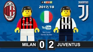 Milan Juventus 0-2 • Serie A (28/10/2017) goal highlights sintesi Milan Juve Lego Calcio 2017/18