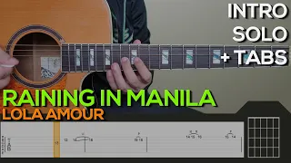 Lola Amour - Raining In Manila Guitar Tutorial [INTRO, SOLO + TABS]