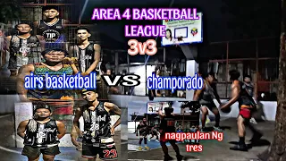 NAGPAULAN NG TRES SI SHAMGUARD,AIRS BASKETBALL VS CHAMPORADO#basketball #area4basketballeague