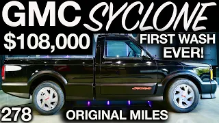 First Wash Ever GMC Syclone Truck Only 278 Miles Full Detail and Drive!