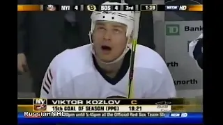 Viktor Kozlov's game saving goal vs Bruins (11 jan 2007)